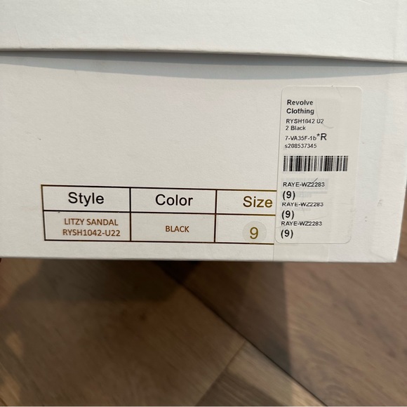 Raye Litzy Sandal Black Size 9 - Picture 6 of 6